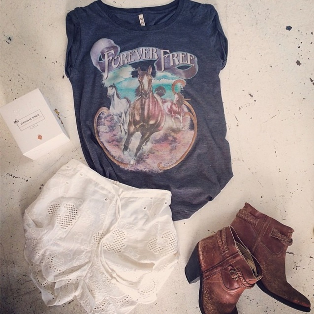 Rare spell forever free tee charcoal gray S designs and the gypsy collective top - Picture 6 of 16